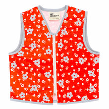 Load image into Gallery viewer, 60s Flowers - Kids High Vis Reflector Vest - Recycled Bottles