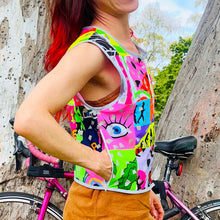 Load image into Gallery viewer, Patchwork hivis - recycled bottles