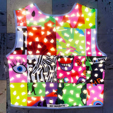 Load image into Gallery viewer, Patchwork hivis - recycled bottles