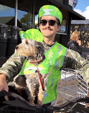 Load image into Gallery viewer, Green Lightning Reflective Dog Vest