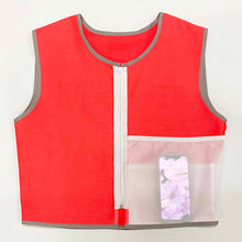 Load image into Gallery viewer, I Am Human Reflective Vest - Fluro Coral - Recycled Bottles