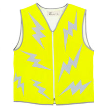 Load image into Gallery viewer, Lightning Long Vest - Men's/Unisex - Lightning Hey Reflect o - Recycled Bottles