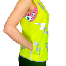 Load image into Gallery viewer, Lightning Long Vest - Men's/Unisex - Lightning Hey Reflect o - Recycled Bottles