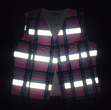 Load image into Gallery viewer, Tartan Pink Cycling Waistcoat. Size 6