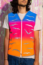 Load image into Gallery viewer, Long Vest - Men's/Unisex - Sunset Birds - Hemp/Organic Cotton SOLD OUT
