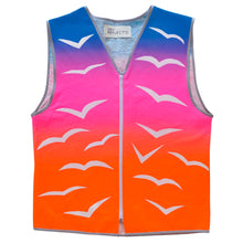 Load image into Gallery viewer, Long Vest - Men's/Unisex - Sunset Birds - Hemp/Organic Cotton SOLD OUT