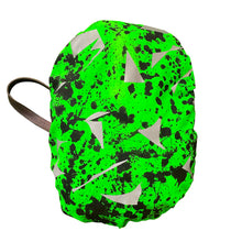 Load image into Gallery viewer, Green Splatter Bicycle Back Pack Cover - Hemp/Organic cotton
