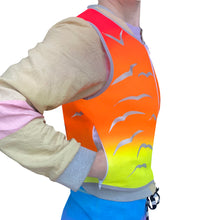 Load image into Gallery viewer, Red Sunset Seagulls Reflective Vest - Hemp/Organic Cotton
