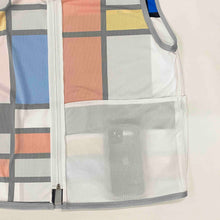 Load image into Gallery viewer, Mondrian Reflecto - Reflective Cycling Vest - Recycled Bottles