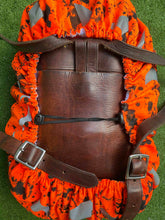 Load image into Gallery viewer, Orange Universe - Cycling Backpack Cover - Hemp/Organic cotton SOLD OUT