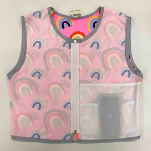 Rainbow Bright - Reflective Cycling Vest - Recycled Bottles