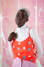 Load image into Gallery viewer, Vintage Squares Reflective Camisole