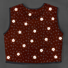 Load image into Gallery viewer, 60's Flowers - Reflective Bicycle Vest - Recycled Bottles