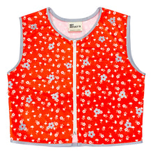 Load image into Gallery viewer, 60's Flowers - Reflective Bicycle Vest - Recycled Bottles