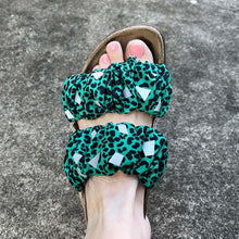 Load image into Gallery viewer, Birkenstock Reflective Cover - Green Leopard (1 band left)
