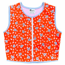 Load image into Gallery viewer, 60's Flowers - Reflective Bicycle Vest - Recycled Bottles
