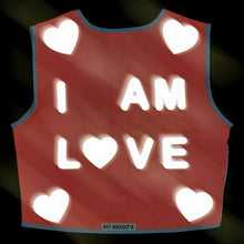 Load image into Gallery viewer, Coral OR Yellow  - I AM LOVE - Cycling vest
