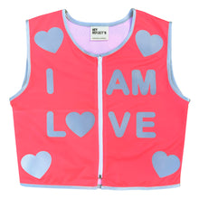 Load image into Gallery viewer, Coral OR Yellow  - I AM LOVE - Cycling vest
