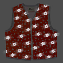 Load image into Gallery viewer, 60s Flowers - Kids High Vis Reflector Vest - Recycled Bottles
