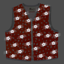 Load image into Gallery viewer, 60s Flowers - Kids High Vis Reflector Vest - Recycled Bottles
