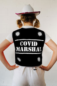 Covid Marshal Black Cycling Vest