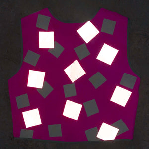 Vintage Pink Squares High Visibility - Hemp/Organic Cotton