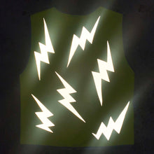 Load image into Gallery viewer, Lightning Long Vest - Men&#39;s/Unisex - Lightning Hey Reflect o - Recycled Bottles
