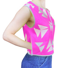 Load image into Gallery viewer, Love Plant Bicycle Vest Magenta - Hemp/Organic Cotton
