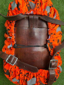 Orange Universe - Cycling Backpack Cover - Hemp/Organic cotton