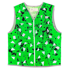 Long Vest - Green Universe - Men's/Unisex Bicycle Vest - Hemp/Organic Cotton