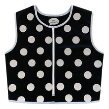 Load image into Gallery viewer, Black Polka Dot Reflective Vest - Cotton Drill
