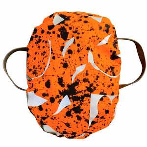 Orange Universe - Cycling Backpack Cover - Hemp/Organic cotton