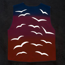 Load image into Gallery viewer, Long Vest - Men&#39;s/Unisex - Sunset Birds - Hemp/Organic Cotton
