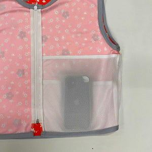 60's Flowers - Reflective Bicycle Vest - Recycled Bottles