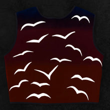 Load image into Gallery viewer, Sunset Seagulls Reflective Vest - Hemp/Organic Cotton
